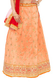 Majestic Peach and Red Gorgeous Lehenga -SNT11029