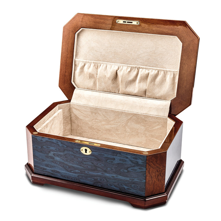 Lux by Jere Sapeli & Blue Cats Eye Veneer High Gloss Locking Memorial Box