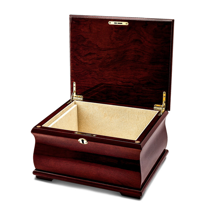 Lux by Jere Poplar Veneer High Gloss Finish Locking Memorial Box