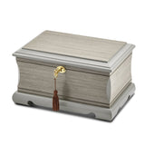 Lux by Jere Limited Edition Grey Veneer and Painted Finish Jewelry Box