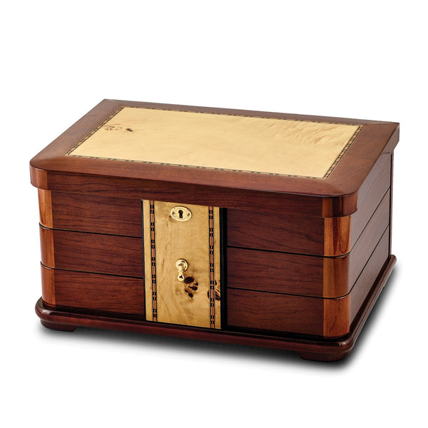 High Gloss Finish w/ Swing-out Trays Luxury Jewelry Chest