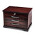 Lux by Jere Matte Finish Ebony Veneer 3-Drawer Musical Jewelry Box