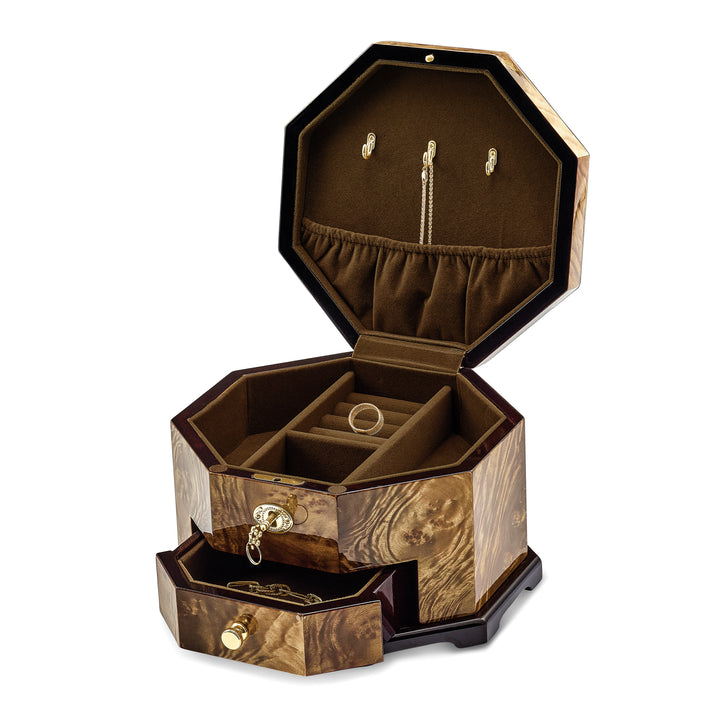 Lux by Jere South American Vine Veneer High Gloss Lift-off Lid Memorial Box