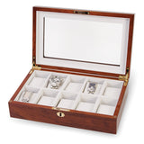 Rosewood w/Window Top 10-Watch Case