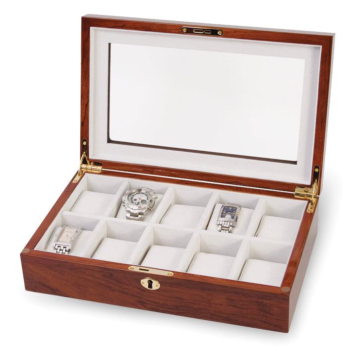 Rosewood w/Window Top 10-Watch Case