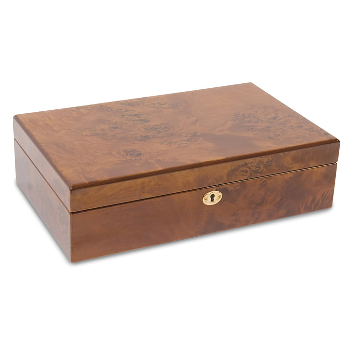 Burlwood Finish 10-watch Case