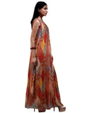 Ritu Kumar Brick Red Printed Kurta Dress