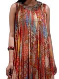 Ritu Kumar Brick Red Printed Kurta Dress