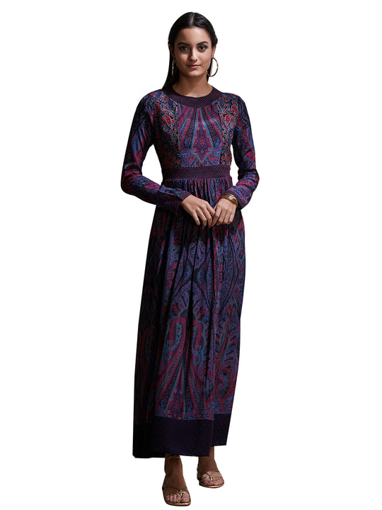 ritu kumar cotton dresses Multi-Colored Cotton Silk Printed & Embroidered Dress Design by Ri Ritu Kumar at Pernia's Pop Up Shop 2026