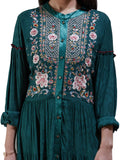 Ritu Kumar Green Embroidered Kurta Dress