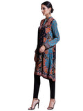 Ritu Kumar Black & Jade Printed Kurti