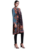 Ritu Kumar Black & Jade Printed Kurti