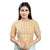 Modish Mustard Designer Indian Round Neck Saree Blouse Choli (LEC-1481ELB-Mustard)