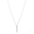 Rivka Friedman 18K Gold Clad CZ Bar Drop Pendant Necklace