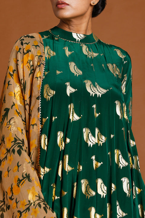 Masaba Bottle Green Robinwings Anarkali Suits