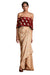 Masaba Indo-Western Oatmeal Periwinkle Skirt Set
