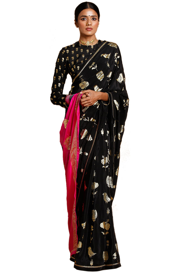 manchu lakshmi in masaba gupta saree – Boutiquesarees.com