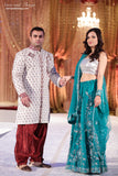 Royal White Groom's Sherwani - Size 40/42