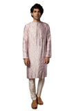 Masaba Indian Designer Traditional Lilac Fern Men's Kurta