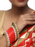 Red Chuda With Kundan Bangles & Heavy Meenakari Pearl Bangles - MRR3