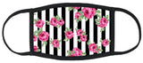 Rose Garden Reusable Face Mask - Womens Washable Triple Layer Breathable Cotton Fabric - Limited Supply