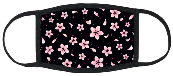 Charming Petals Reusable Face Mask - Womens Washable Triple Layer Breathable Cotton Fabric - Limited Supply