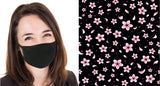 Charming Petals Reusable Face Mask - Womens Washable Triple Layer Breathable Cotton Fabric - Limited Supply