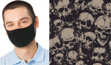 Skulls Reusable Face Mask - Unisex Washable Triple Layer Breathable Cotton Fabric - Limited Supply