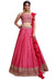 Chinon Pink Digital Print Designer Party wear Lehenga Choli Set - NM101