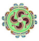 Hand-Crafted Puja Thali / Raksha Bandhan Thali Rakhi Thali with Rakhi - 2