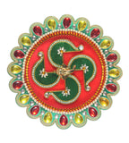 Hand-Crafted Puja Thali / Raksha Bandhan Thali Rakhi Thali with Rakhi - 3