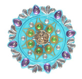 Hand-Crafted Puja Thali / Raksha Bandhan Thali Rakhi Thali with Rakhi - 7