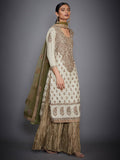 RI-Ritu-Kumar-Beige-And-Khaki-Green-Embroidered-Suit-Set-Side-View2