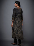 RI-Ritu-Kumar-Black-And-Beige-Embroidered-Suit-Set-Back
