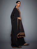 RI-Ritu-Kumar-Black-And-Burgundy-Embroidered-Suit-Set-Side-View2