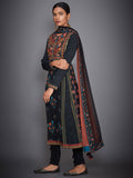 RI-Ritu-Kumar-Black-And-Red-Hand-Embroidered-Suit-Set-Side-View1