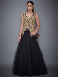 RI-Ritu-Kumar-Black-Embroidered-Gown-Complete-View