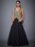 RI Ritu Kumar Black Embroidered Gown