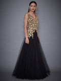 RI-Ritu-Kumar-Black-Embroidered-Gown-Side-View2