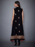 RI-Ritu-Kumar-Black-Embroidered-Velvet-Suit-Set-Back