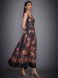 RI-Ritu-Kumar-Black-Floral-Embroidered-Dress-Side-View2