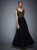 RI-Ritu-Kumar-Black-Gold-Embroidered-Gown-complete-view