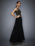 RI-Ritu-Kumar-Black-Gold-Embroidered-Gown-side-view2