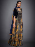 RI-Ritu-Kumar-Blue-And-Ochre-Embroidered-Velvet-Suit-Set-Side-View2