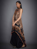 RI-Ritu-Kumar-Brown-And-Black-Kalamkari-Ensemble-Side-View1