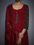 RI-Ritu-Kumar-Brown-And-Brick-Red-Thread-Embroidered-Suit-CloseUp