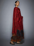 RI-Ritu-Kumar-Brown-And-Brick-Red-Thread-Embroidered-Suit-Side-View2