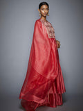 RI-Ritu-Kumar-Coral-Embroidered-Anarkali-Suit-Side-View1