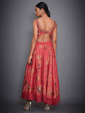 RI-Ritu-Kumar-Coral-Floral-Embroidered-Dress-Back