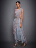 RI-Ritu-Kumar-Grey-Pink-Floral-Draped-Ensemble-Side-View1